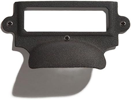 Signature Hardware 920390 Iron Cup Pull with Label Holder | Amazon (US)