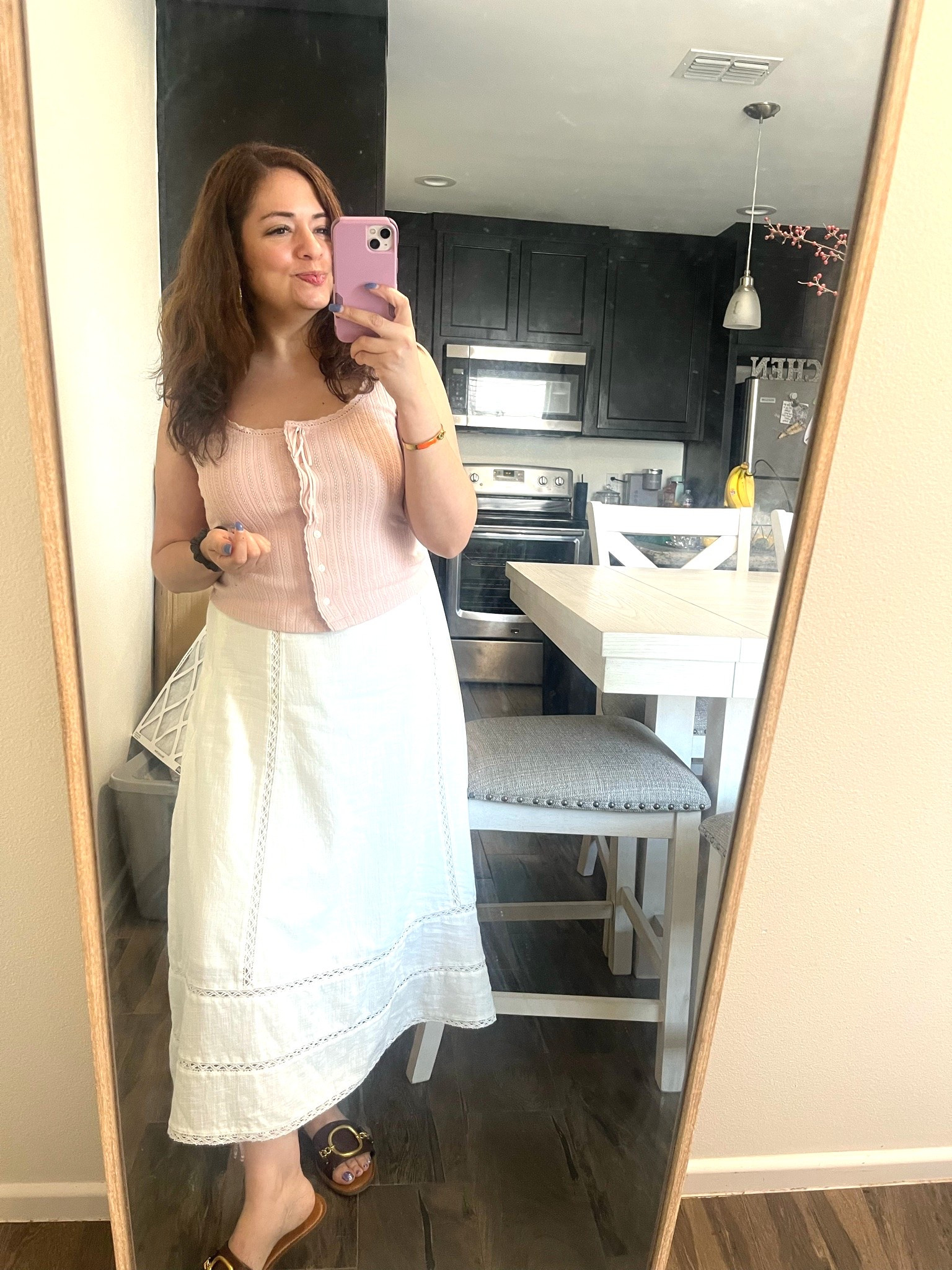Outfit of the day felt so chic and breezy for a summer day both my maxi skirt and tank top are on sale//size small in tank top and skirt

#LTKootd