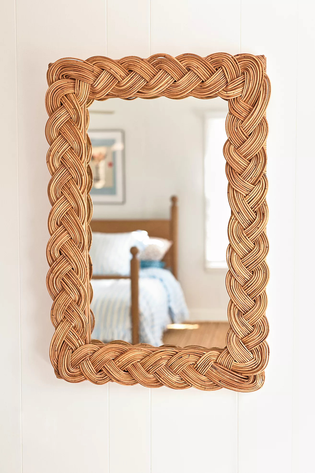 Castello Rattan Wall Mirror | Anthropologie (US)