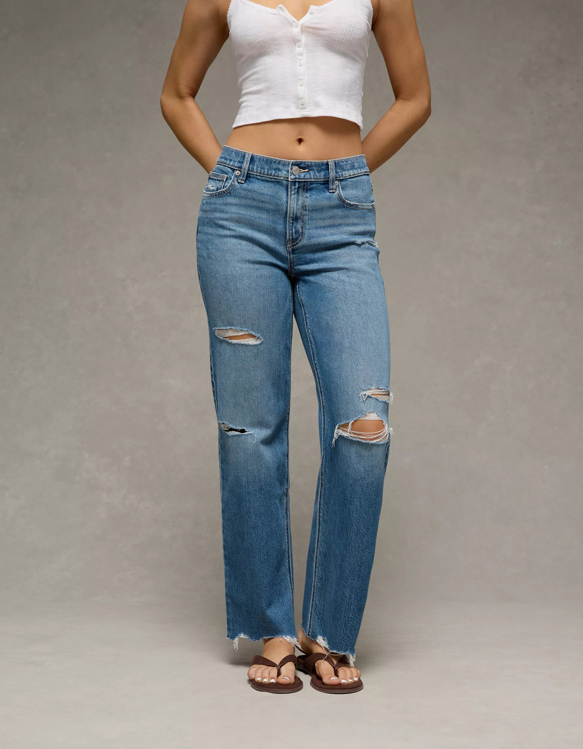 AE Stretch High-Waisted Stovepipe Jean | American Eagle Outfitters (US & CA)