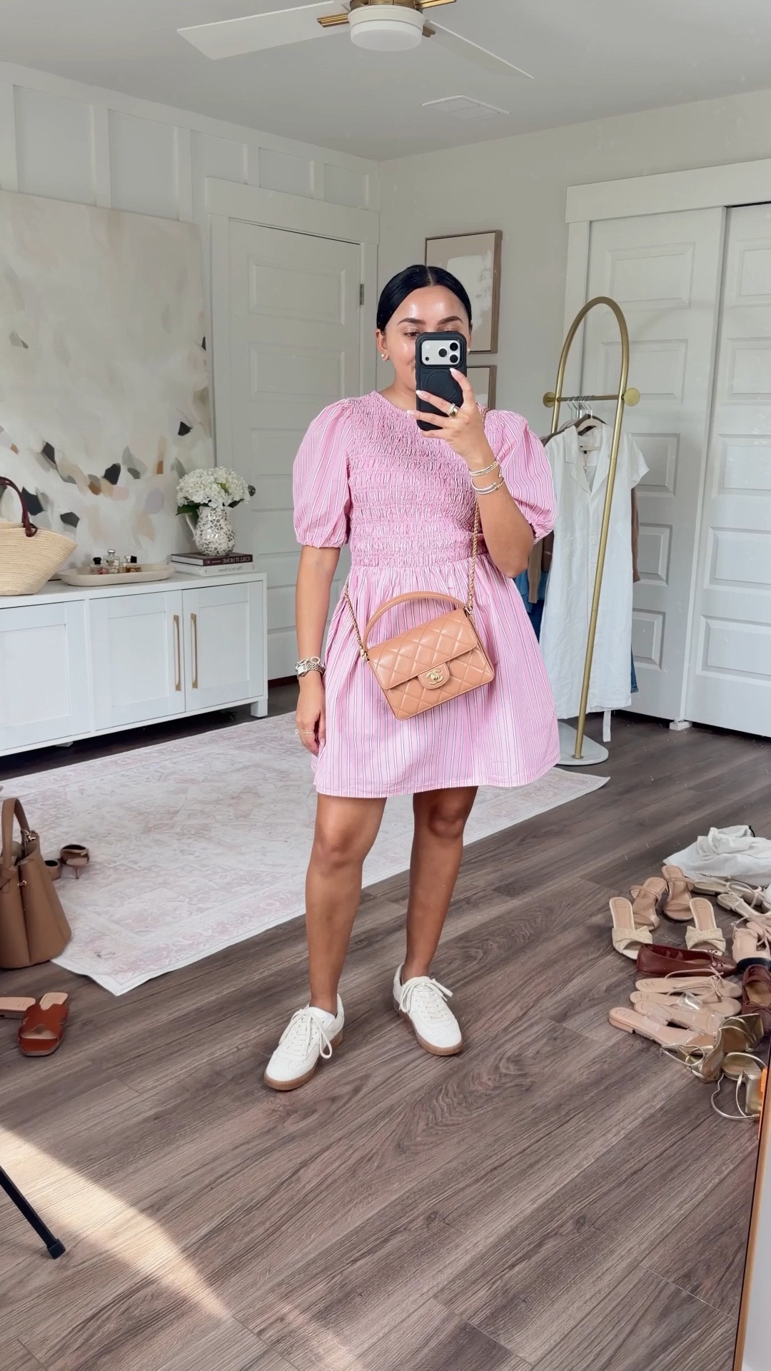 Dress size xs petite TTS 
Sneakers size 6 TTS 


#LTKPetite #LTKSaleAlert #LTKootd