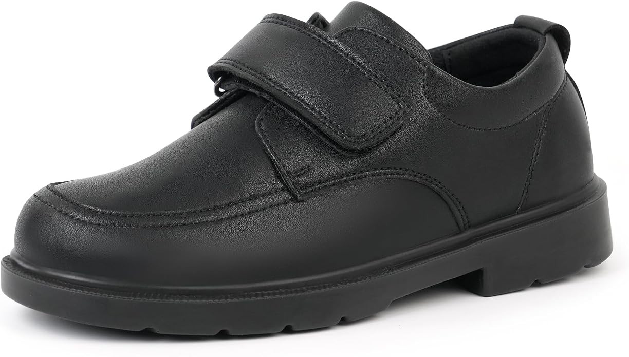 JABASIC Boys School Uniform Shoes Lightweight Kids Formal Dress Shoes Slip-On Loafers with Hook a... | Amazon (US)