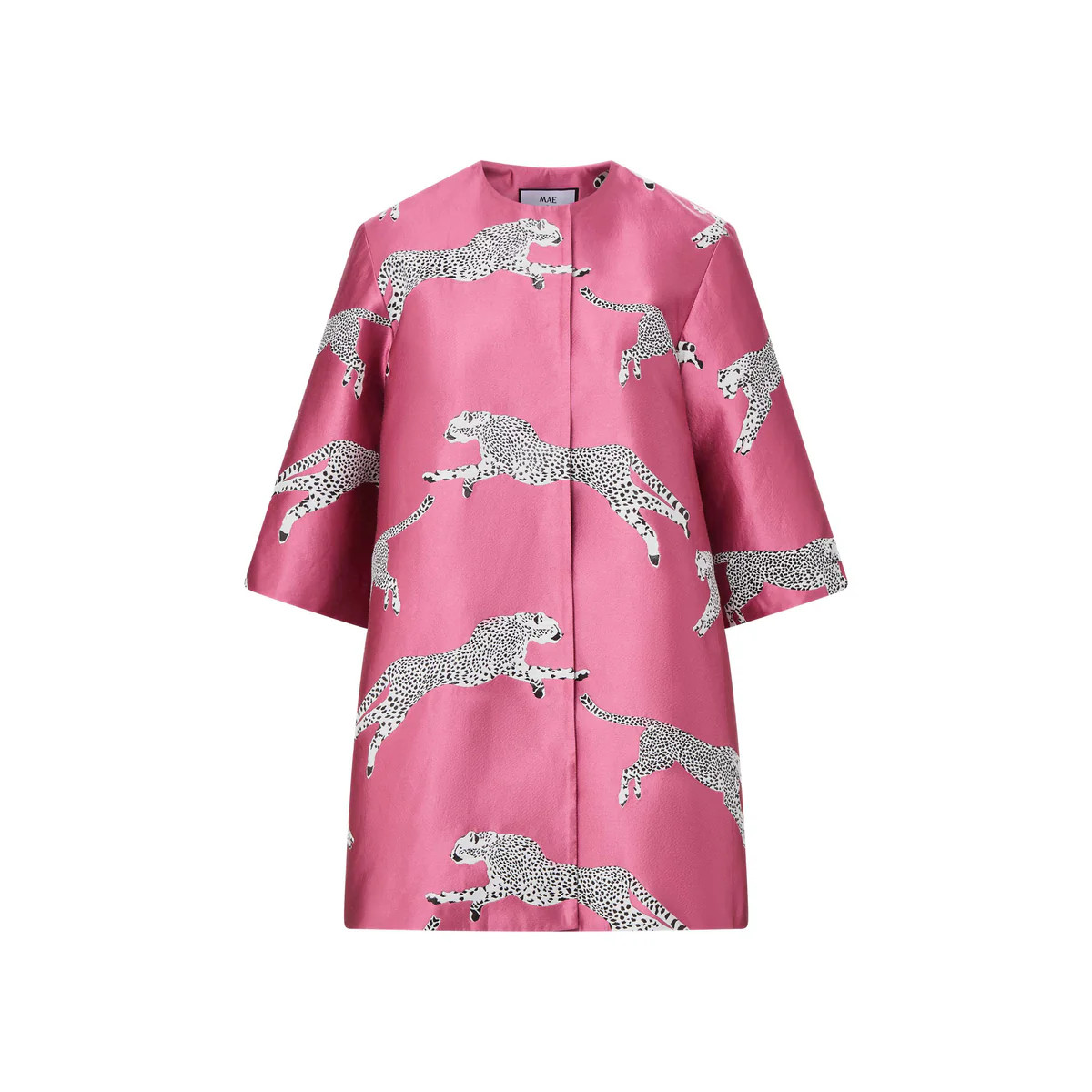 mae x scalamandre audrey coat in leaping cheetah | MAE New York