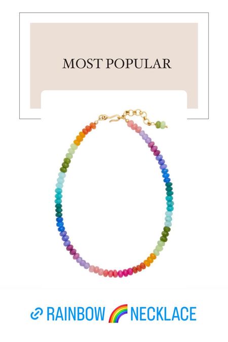 Candy necklace, summer necklaces, summer stack, summer jewelry, rainbow necklace, candy necklace 

#LTKover40 #LTKFestival #LTKGiftGuide