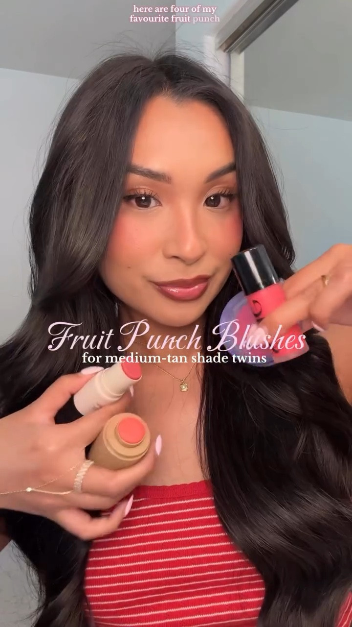 my favorite shade of blush for the summer: fruit punch 🍓🥭🍒🍇 let’s have a fruit punch girl summer! let me know your favorite shade <3 

#LTKBeauty #LTKSeasonal #LTKFindsUnder100