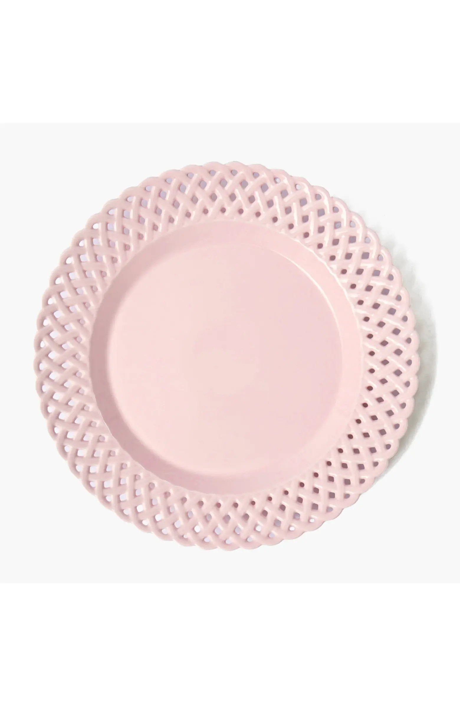Pink Basketweave Dinner Plate | Nordstrom