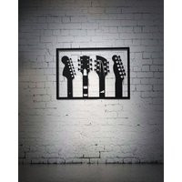 Guitar Wall Decor, Gift For Guitar Player, Lover Gift, Fretboards Christmas, Music Studio Accessory, Mancave Decor | Etsy (US)