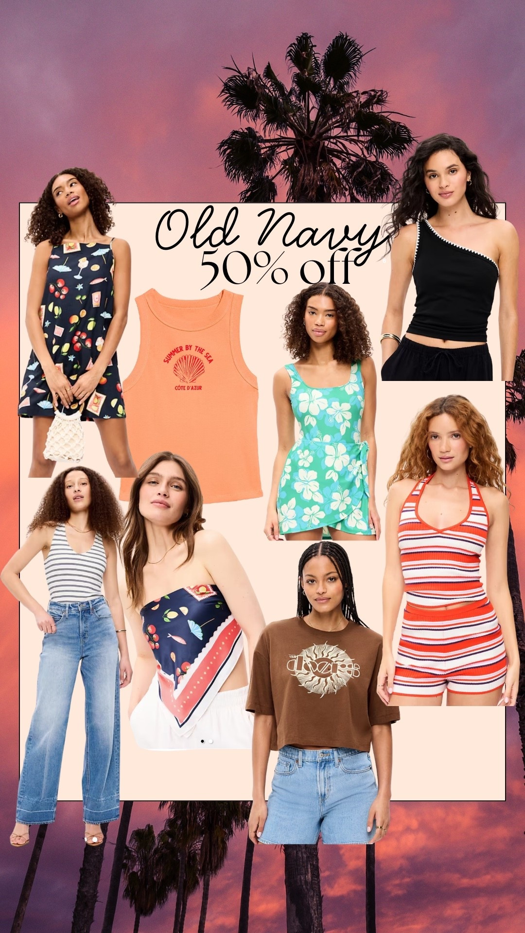 Old navy is 50% off site wide! 

#LTKSaleAlert