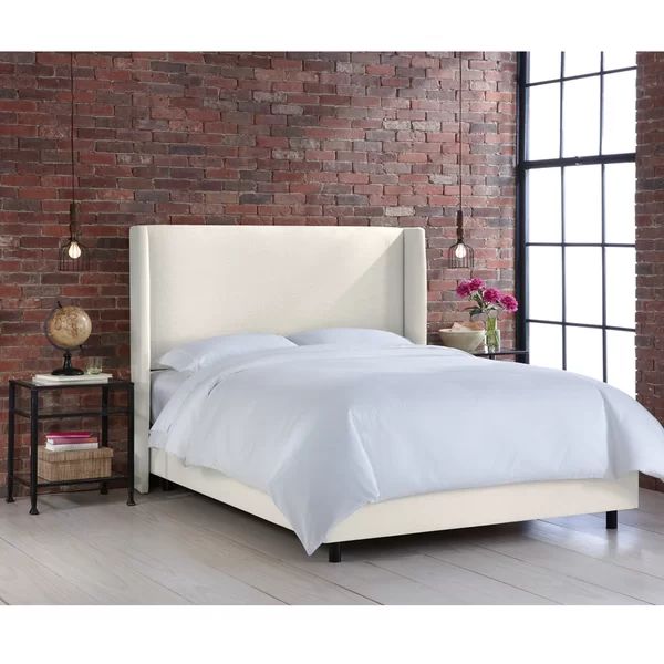 Carey Solid Wood and Upholstered Low Profile Standard Bed | Wayfair North America