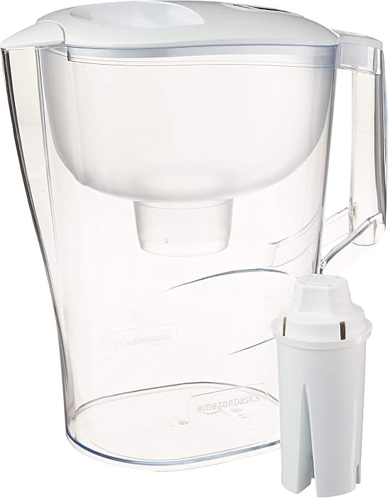 Amazon Basics 10-Cup Pitcher with Filter, Compatible with Brita Water Filter Pitcher for Clean, C... | Amazon (US)