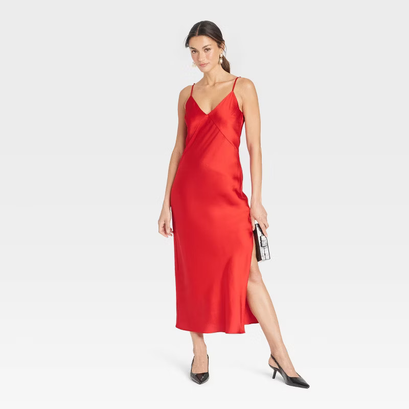 Women's Midi Slip Dress - A New Day™ | Target
