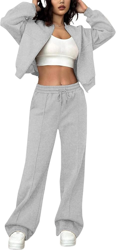 LovelyWholesale Women Sweatsuits 2 Piece Set | Amazon (US)