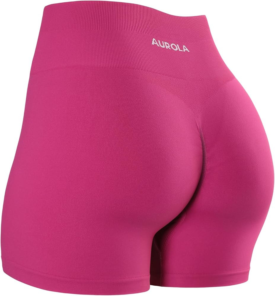 AUROLA Dream Collection Women Workout Shorts High Waist Gym Shorts, Scrunch Butt Seamless Athleti... | Amazon (US)