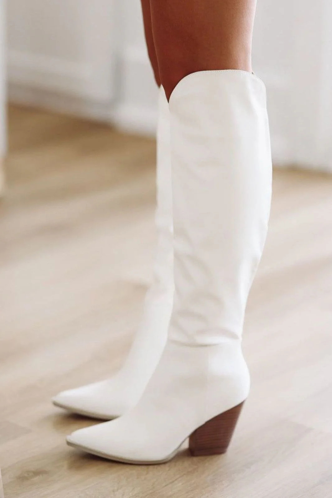 Western Riding Boots - Cream Ivory | Hazel and Olive