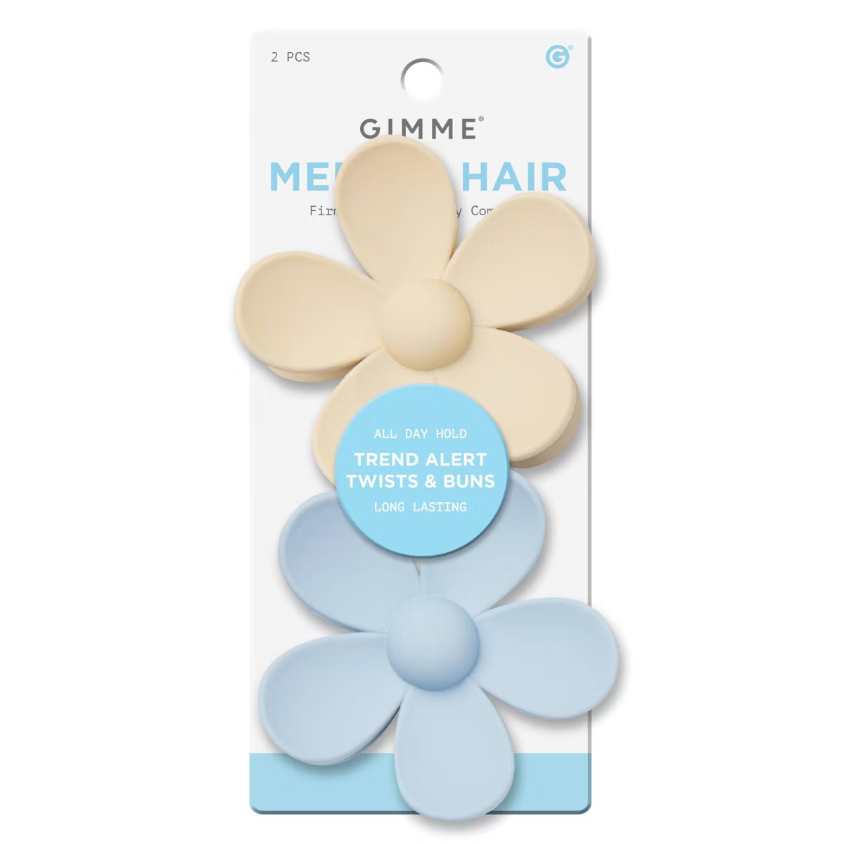 Gimme Beauty Medium Hair Flower Claw Clips - 2pc | Target