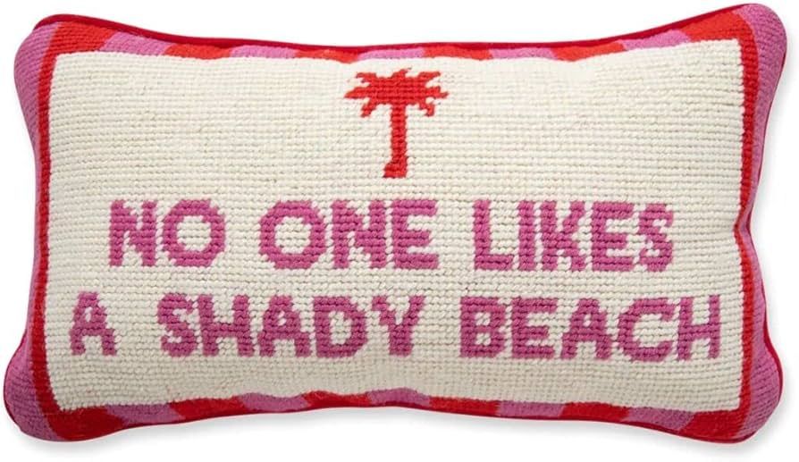 Furbish Shady Beach Needlepoint Pillow | Amazon (US)