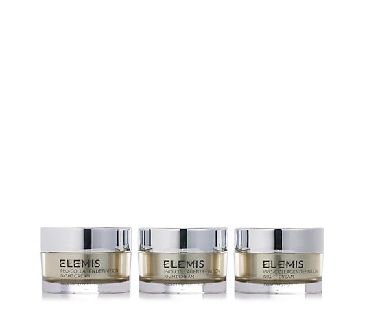 Elemis Pro-Collagen Definition Night Cream 30ml Trio - QVC UK | QVC UK