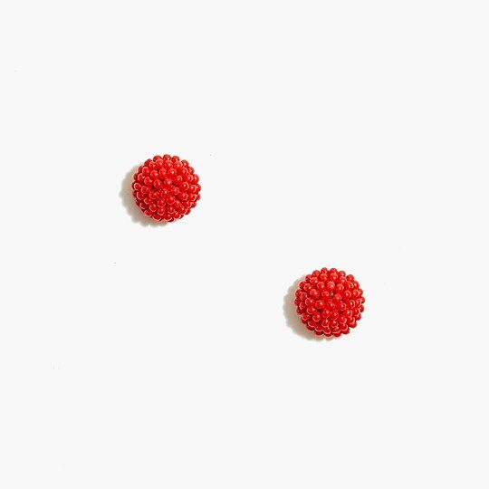 Seed bead stud earrings | J.Crew Factory