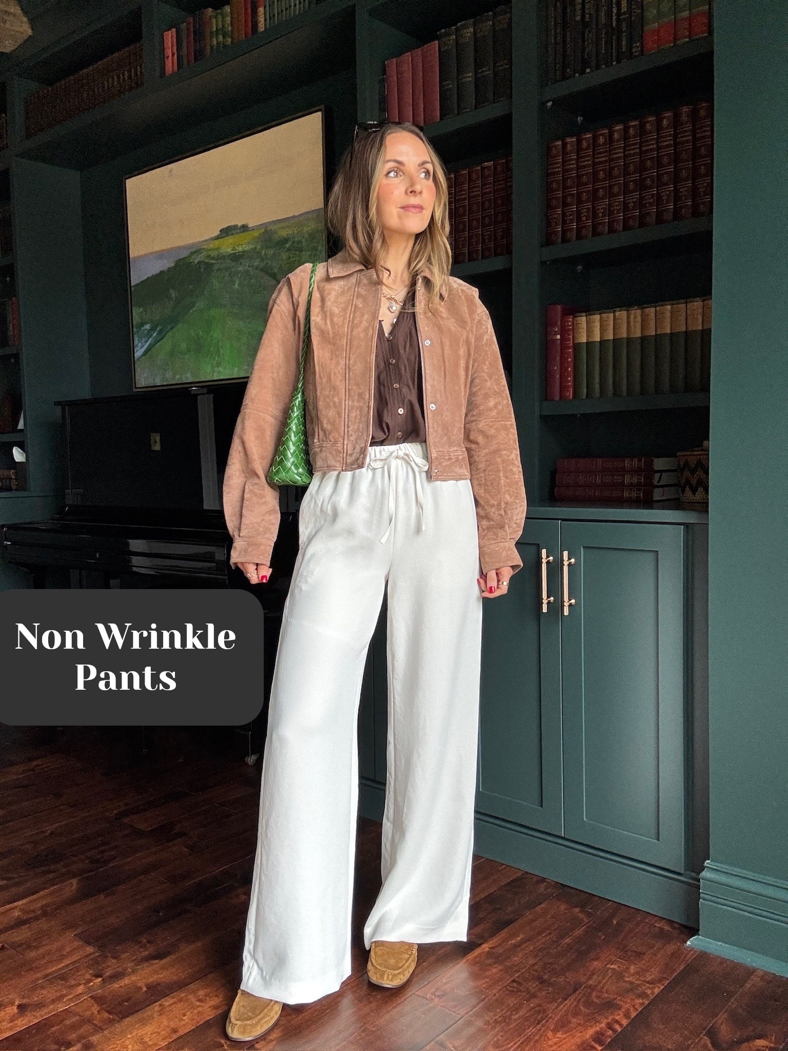 @Aritzia pants I own in multiple colors and fabrics! I wear a small tall! Paired with @Walmart suede jacket

#LTKootd
