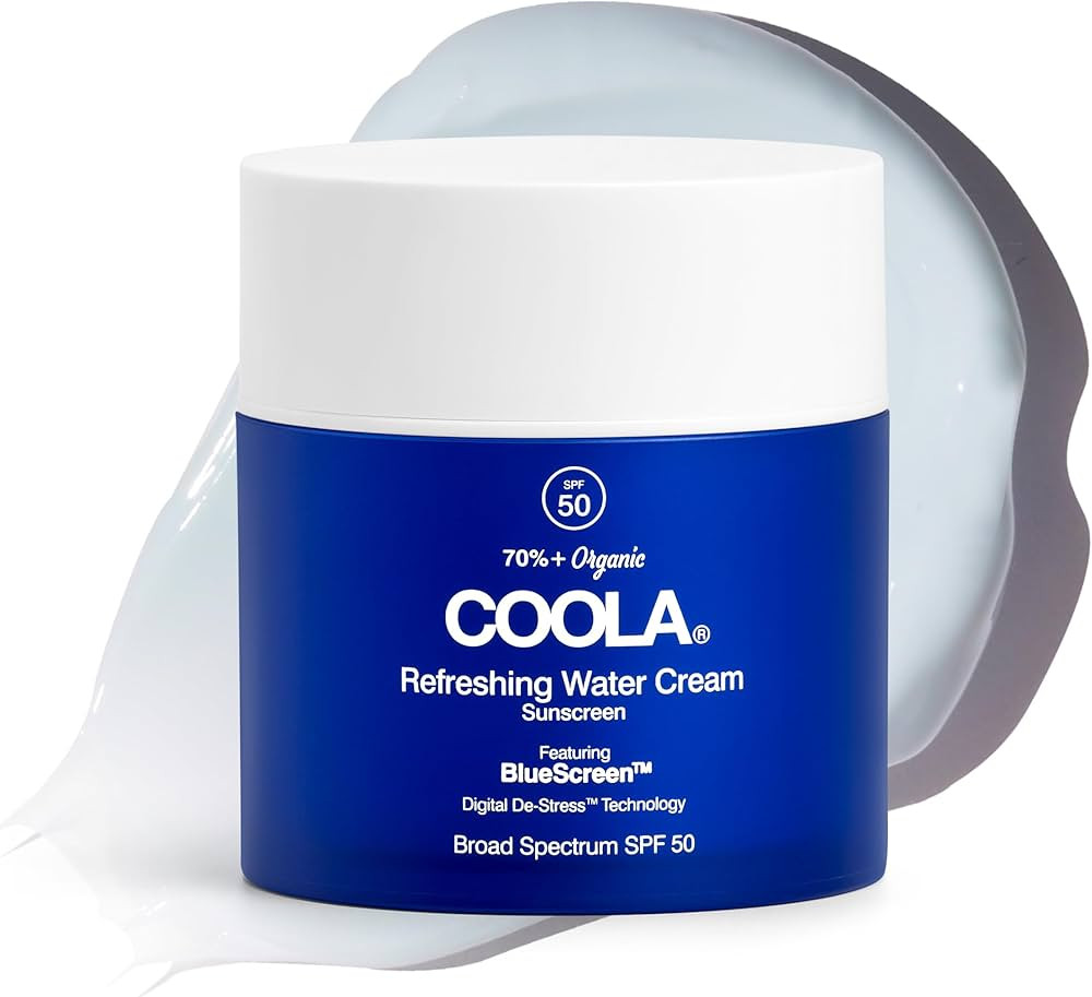 COOLA Organic Refreshing Water Cream Face Moisturizer with SPF 50, Dermatologist Tested Face Suns... | Amazon (US)
