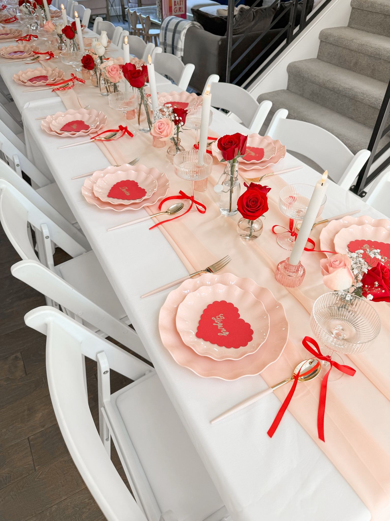 Valentines baby shower party prep!

Chairs, Valentine’s Day Ribbons, Ribbed Coupe Glasses, Candlestick Holders, bud vases, pink plates, pink plastic silverware, cricut maker 3, table runner, tablecloth, transfer tape, Cricut removable vinyl 

#LTKParties #LTKMostLoved #LTKHome