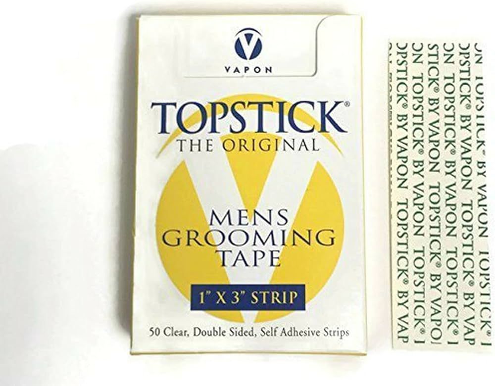 Topstick 1" X 3" Straight Strips, T150, 50 Pieces for Hairpieces and Wigs | Amazon (US)