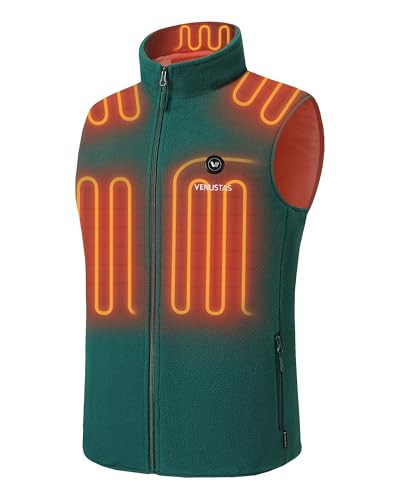Venustas Men's Fleece Heated Vest with Battery, Lightweight Insulated Electric Vest | Amazon (US)