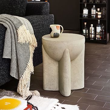 Monti Lava Stone Side Table | West Elm (US)