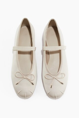 H & M - Satin Mary Janes - Light Beige | H&M (UK, MY, IN, SG, PH, TW, HK)