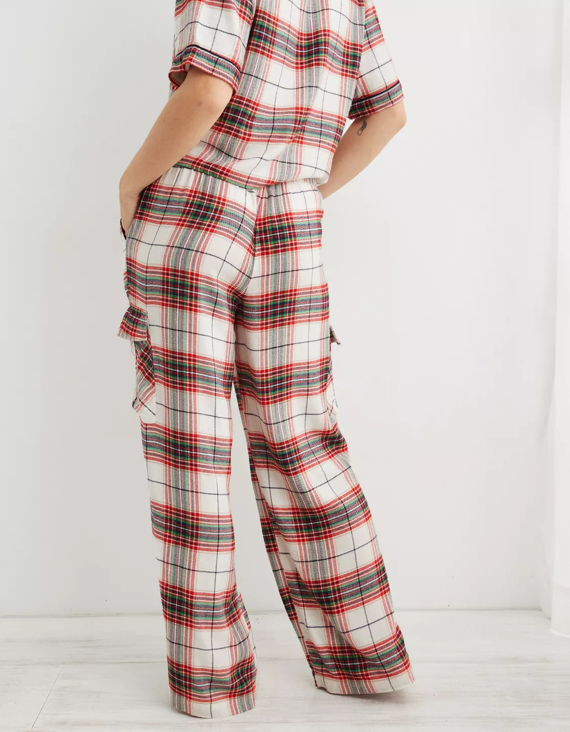 Aerie Flannel Cargo Skater Pajama Pant | Aerie