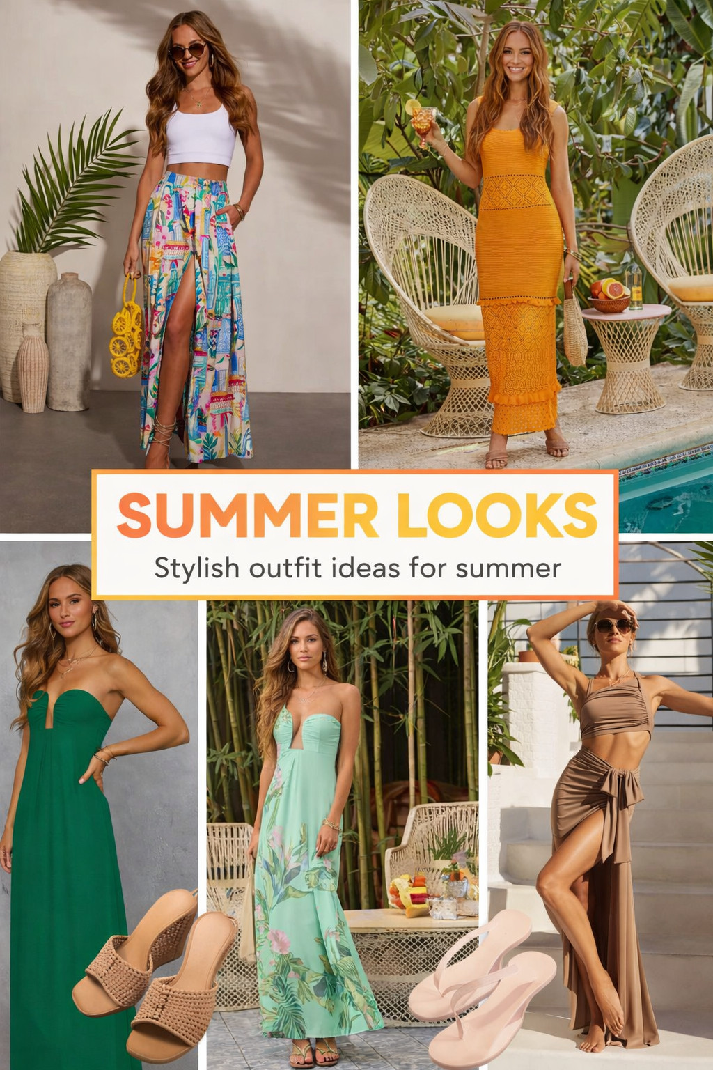 If you’re building your summer wardrobe 2026, these are the effortless, elevated looks you need ☀️🌴

Think flowy maxi skirts, bold tropical prints, chic strapless dresses, and easy neutral sandals you can wear from brunch to beach to dinner. These outfits are perfect for:

• Summer vacation outfits
• Resort wear looks
• Beach dinner outfit ideas
• Girls trip styling
• Date night summer dresses

I love mixing statement prints with simple tops and adding versatile sandals you can rewear with everything. These pieces are lightweight, flattering, and heat-proof (because no one wants to be uncomfortable in July).

Tap to shop my full summer outfit edit — everything is linked for easy styling 🤍

#SummerOutfits #SummerStyle2026 #ResortWear #VacationOutfits #BeachOutfitIdeas #MaxiDressStyle #TropicalPrint #SummerWardrobe #LTKStyle #WomenOwnedStyle #EffortlessChic #WarmWeatherFashion 

 