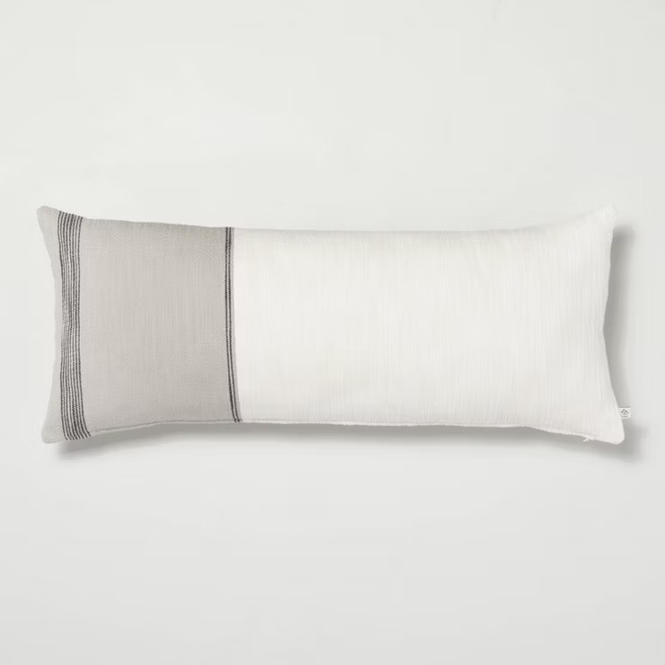 Color Block Border Throw Pillow with Zipper - Hearth & Hand™ with Magnolia | Target