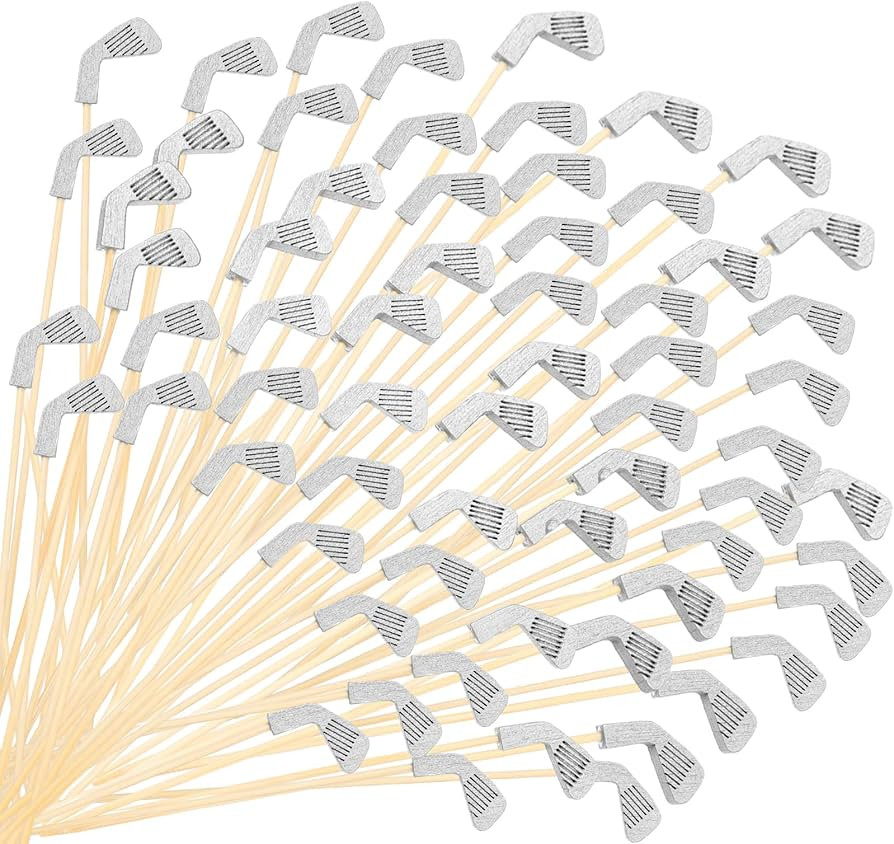 Nitial 200 Pcs 5.12 Inch Golf Club Cocktail Picks Toothpicks for Appetizers Golf Skewers Disposab... | Amazon (US)