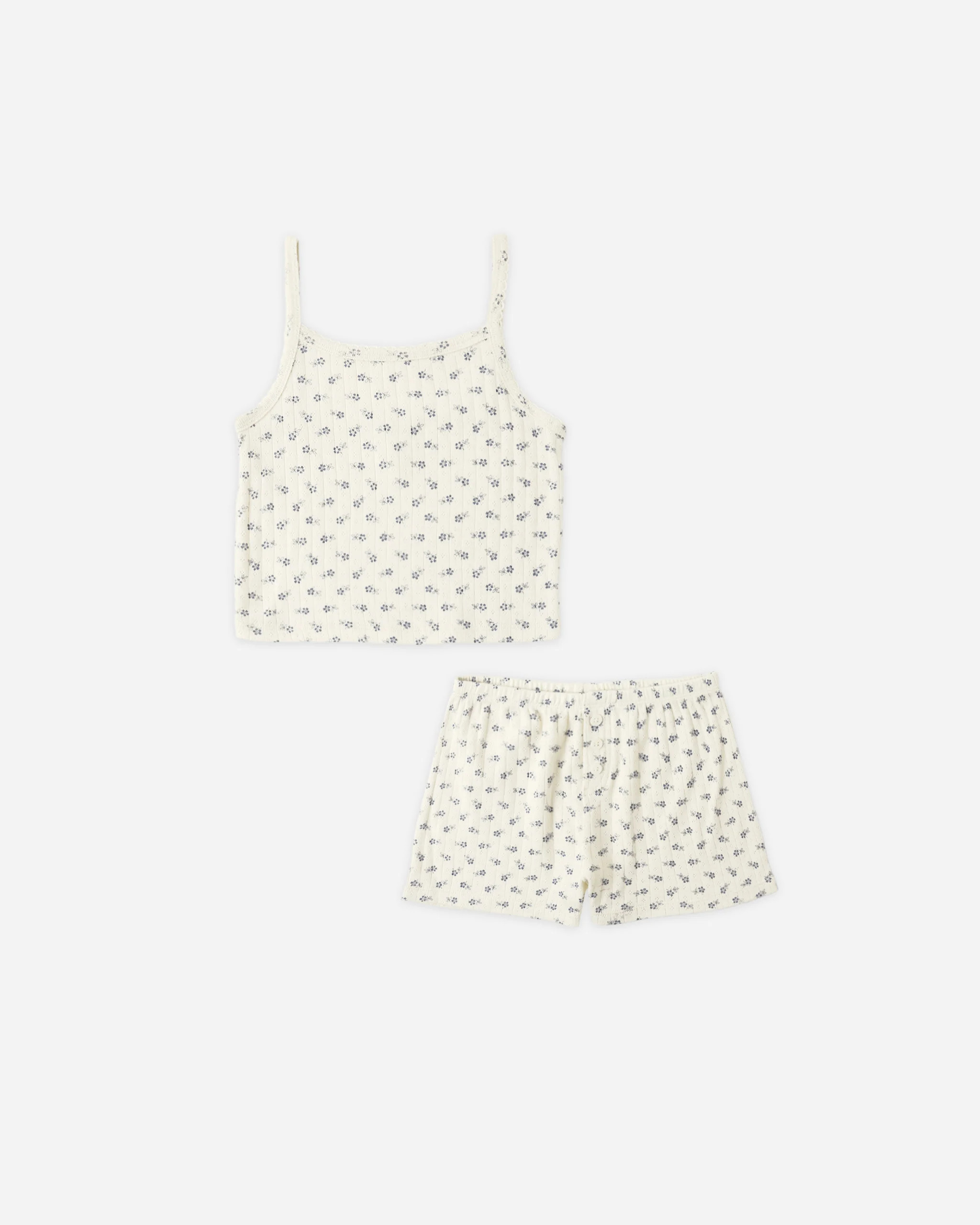 Pointelle Lounge Set Natural | Rylee + Cru