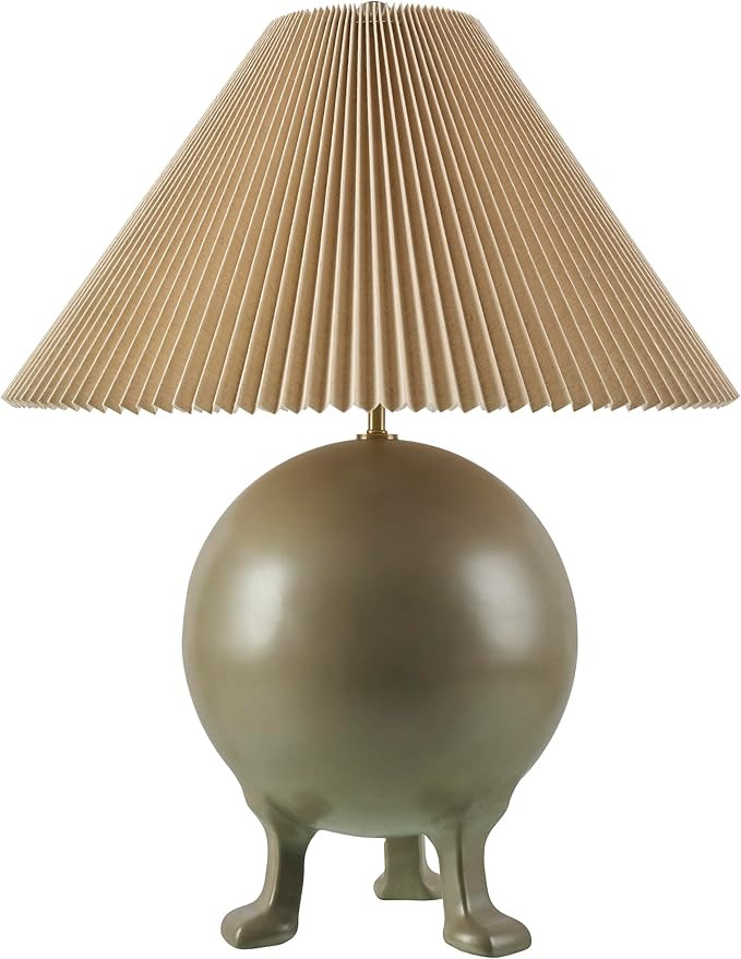 Mark&Day Table Lamps, Naeva Modern Gray Bedside Table Lamp for Nightstand Bedroom, Living Room or... | Amazon (US)