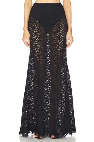 L'Academie by Marianna Zelie Maxi Skirt in Black from Revolve.com | Revolve Clothing (Global)