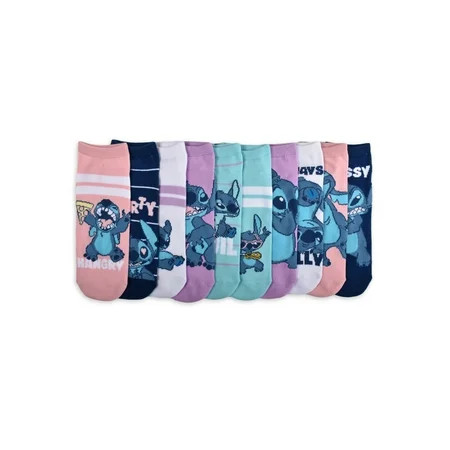 Lilo & Stitch Women’s Stitch Moods Low Cut Socks  10-Pack  Size 4-10 | Walmart (US)