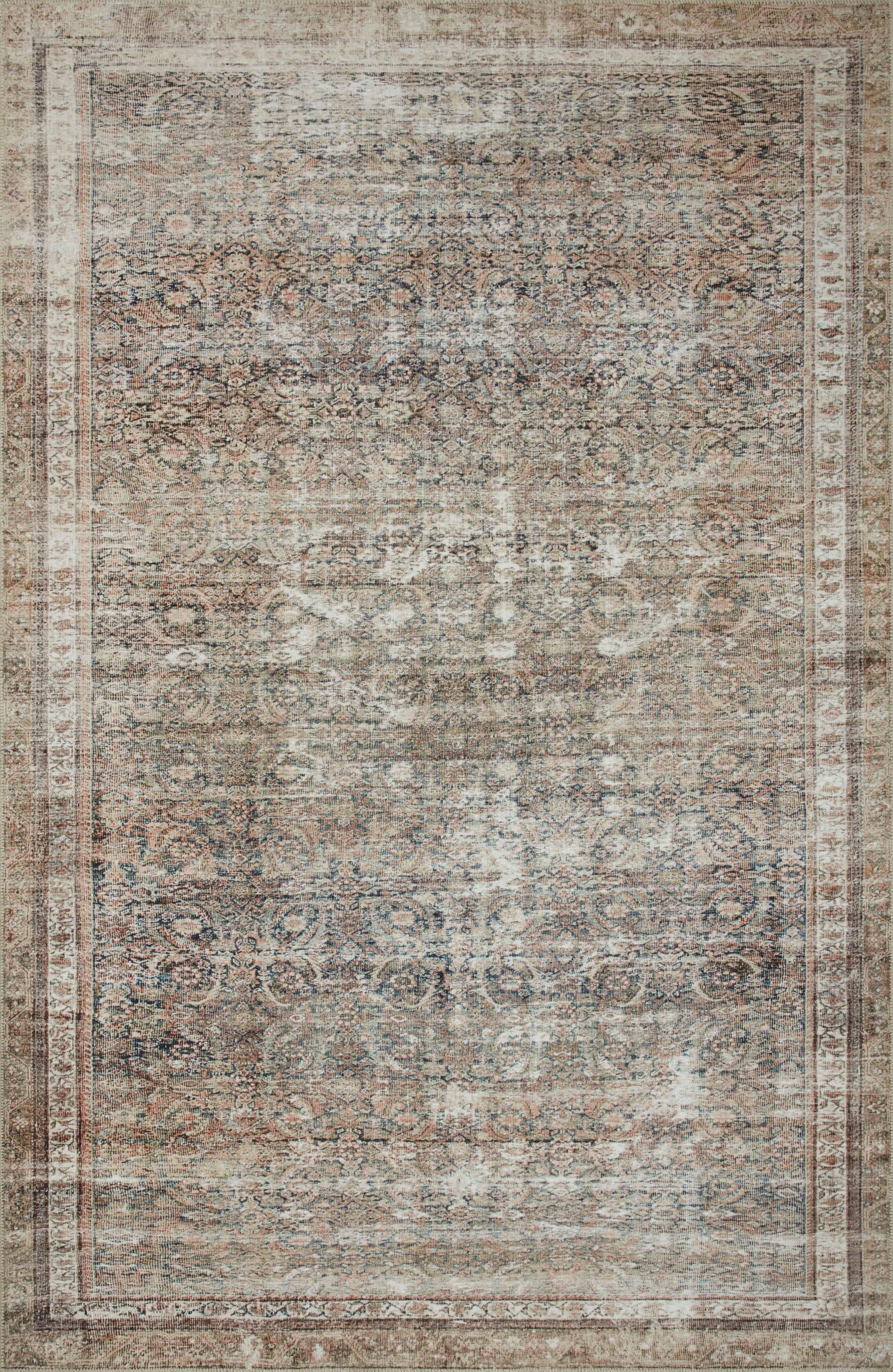LOLOI Chris Loves Julia Jules Collection JUL-09 Ink/Terracotta 2'-0'' x 5'-0'' Accent Rug | Amazon (US)