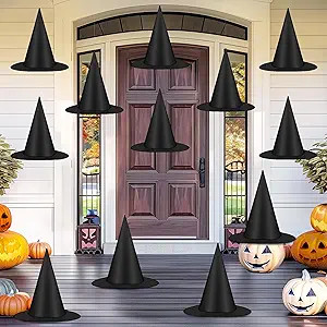 Halloween Hanging Witch Hats & Costume Accessories, 328 FT Nylon Cord Wizard Hats, Indoor Outdoor... | Amazon (US)