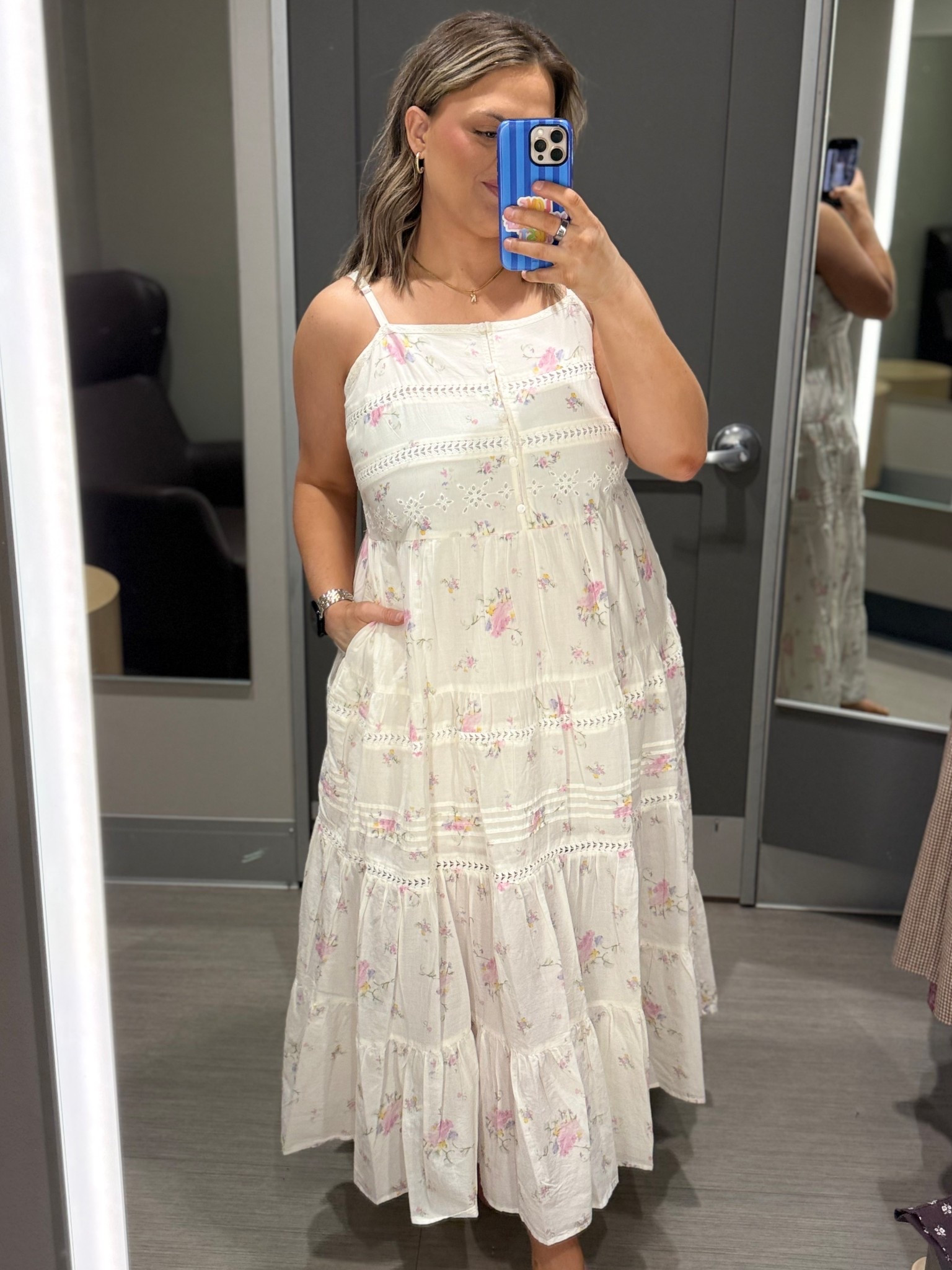 The prettiest spring dress 🌸🤍 Lightweight, flowy, and the floral details are SO sweet. This is one of those throw-on-and-feel-pretty pieces — perfect for church, brunch, or family photos. #LTKStyle #LTKFinds #SpringDress #TargetStyle #FloralDress #MomStyle #FeminineStyle #BrunchOutfit #SundayStyle #AffordableFashion

#LTKU #LTKMidsize #LTKootd