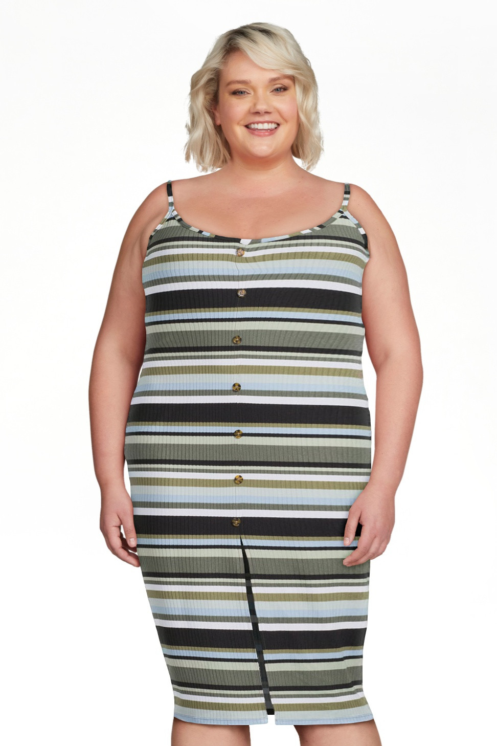 No Boundaries Juniors Button Front Midi Dress, Sizes XS-3XL | Walmart (US)