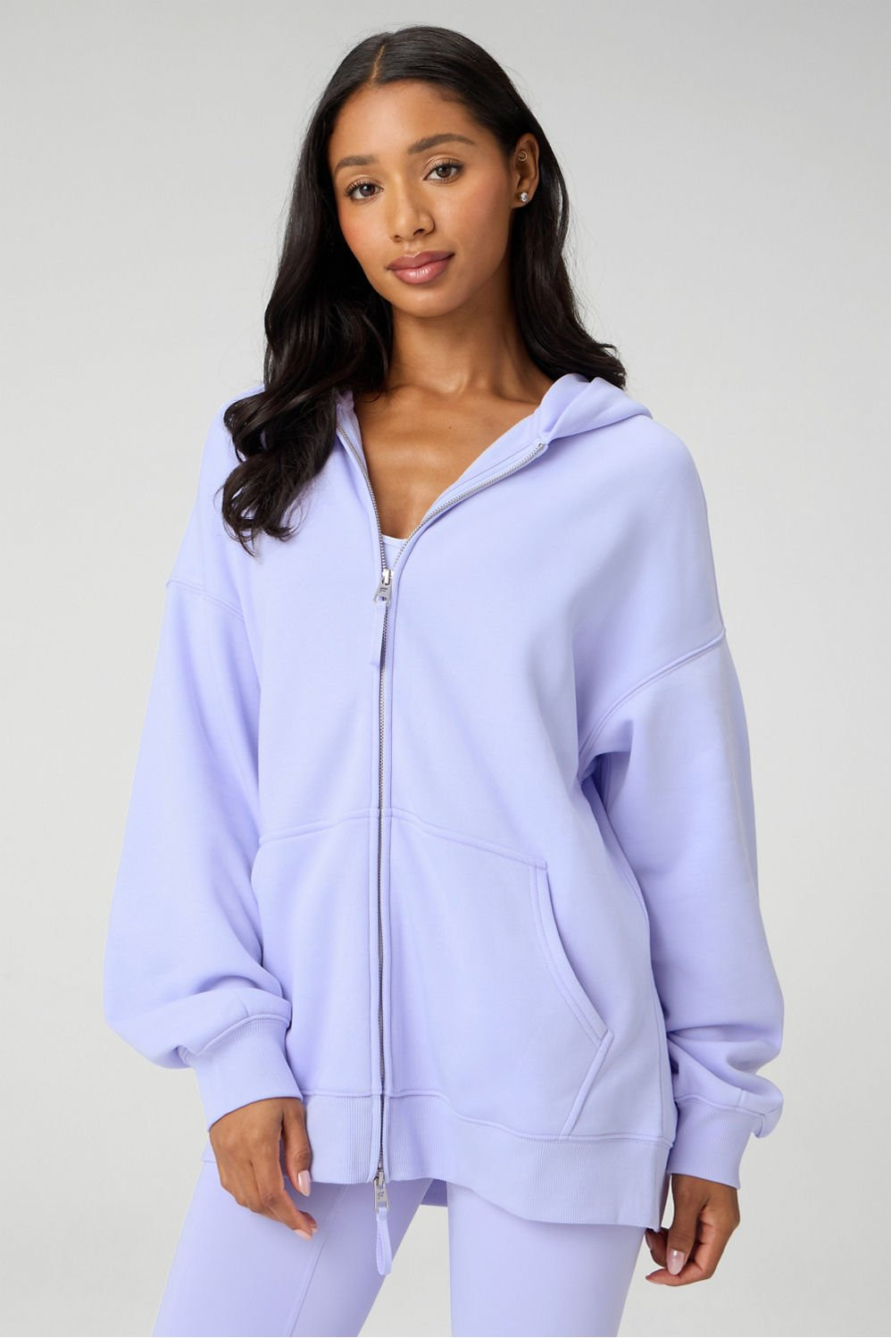 Cozy Fleece Oversized Zip Up Hoodie | Fabletics