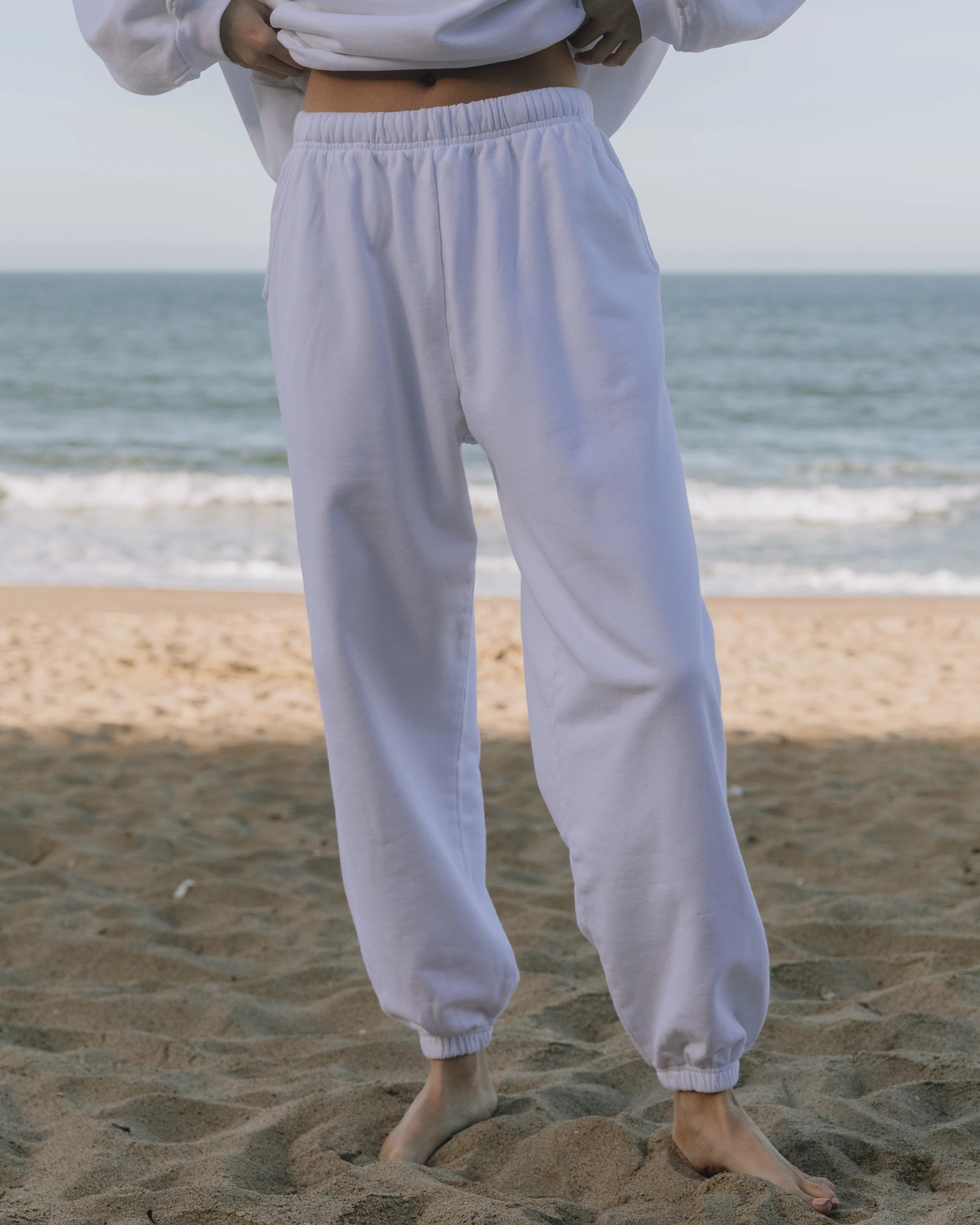 Unisex Joggers - White | Daily Drills