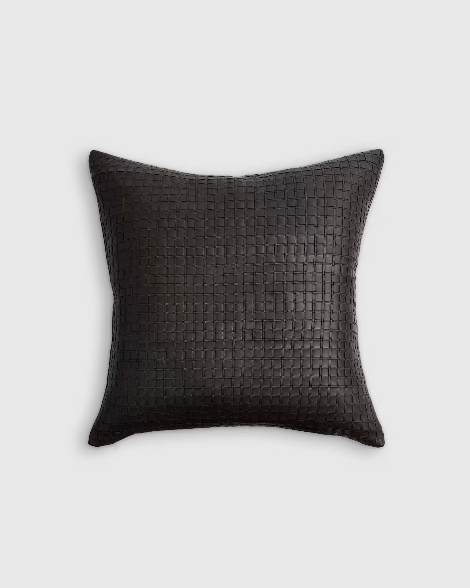 Leather Basketweave Pillow Cover | Quince