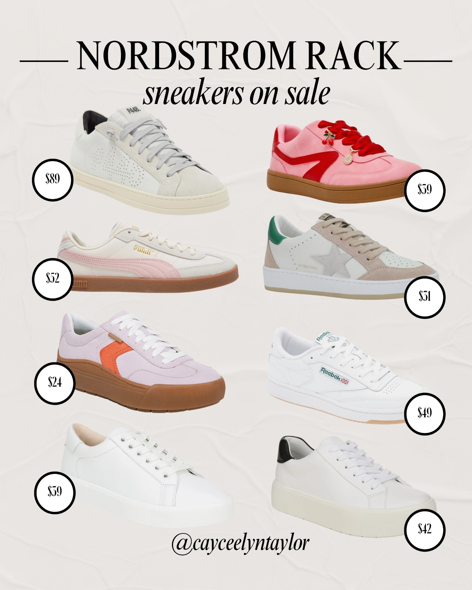 Summer shoes are seriously my weakness, and Nordstrom Rack is dangerous in the best way. 😅 Linking a bunch of cute options I’ve been eyeing—all under $100! Because… why not?

I wasn’t planning on buying new sneakers, but Nordstrom Rack got me again!! If you’re on the hunt for comfy, cute options that won’t break the bank, I rounded up a few favs that caught my eye.🫶🏼 I’m absolutely loving these sneakers all from Nordstrom Rack❤️  #nordstromrackpartner #rackscore

Style tips - Outfit inspo - Vacation finds - Sneakers - Mom looks - Summer sneaker 

#LTKSeasonal #LTKShoeCrush #LTKStyleTip