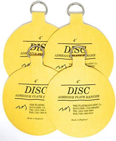 Invisible English Disc Adhesive Large Plate Hanger Set (4-4 Inch Hangers) | Amazon (US)