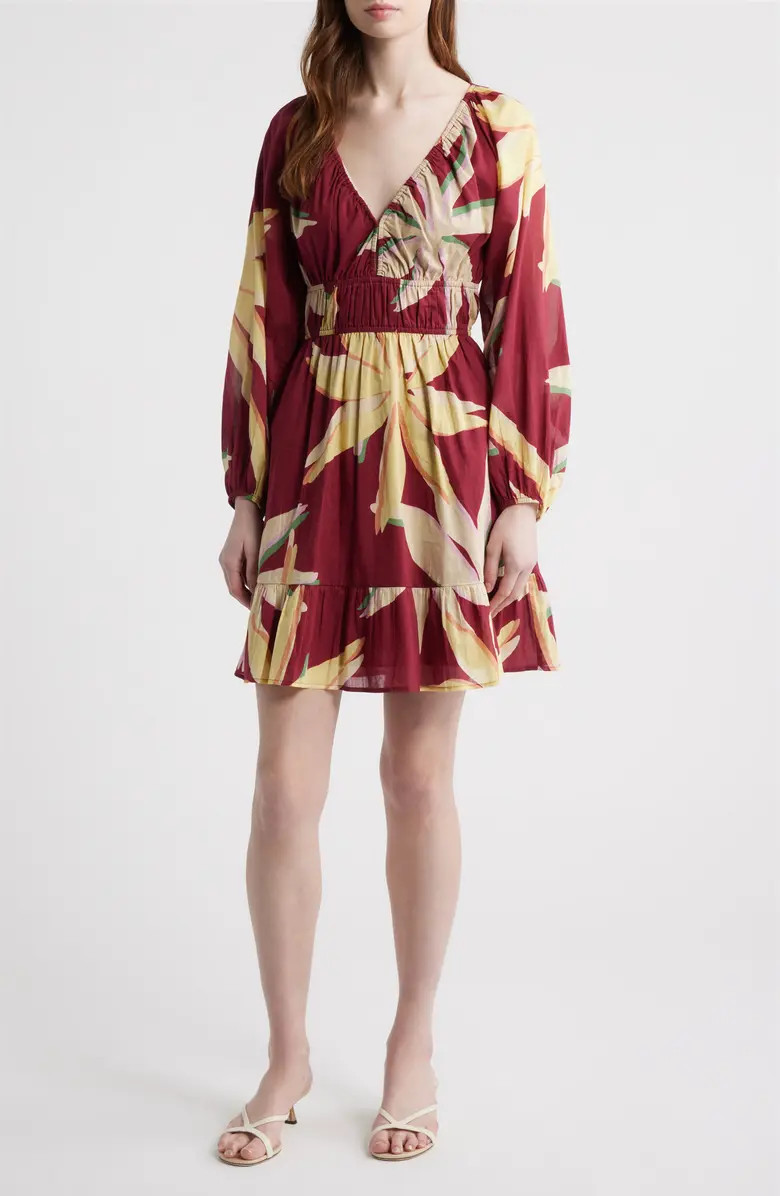 Krina Floral Ruched Dress | Nordstrom