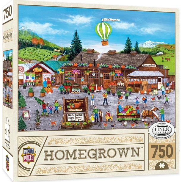 MasterPieces Homegrown - Sunny Farms 750 Piece Puzzle | Walmart (US)