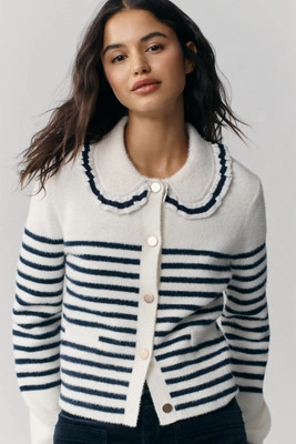 NVLT Striped Knit Jacket | Anthropologie (US)
