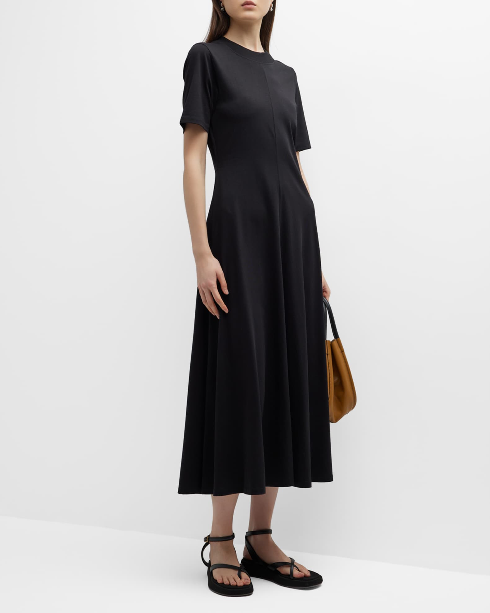 Jersey Midi T-Shirt Dress | Neiman Marcus